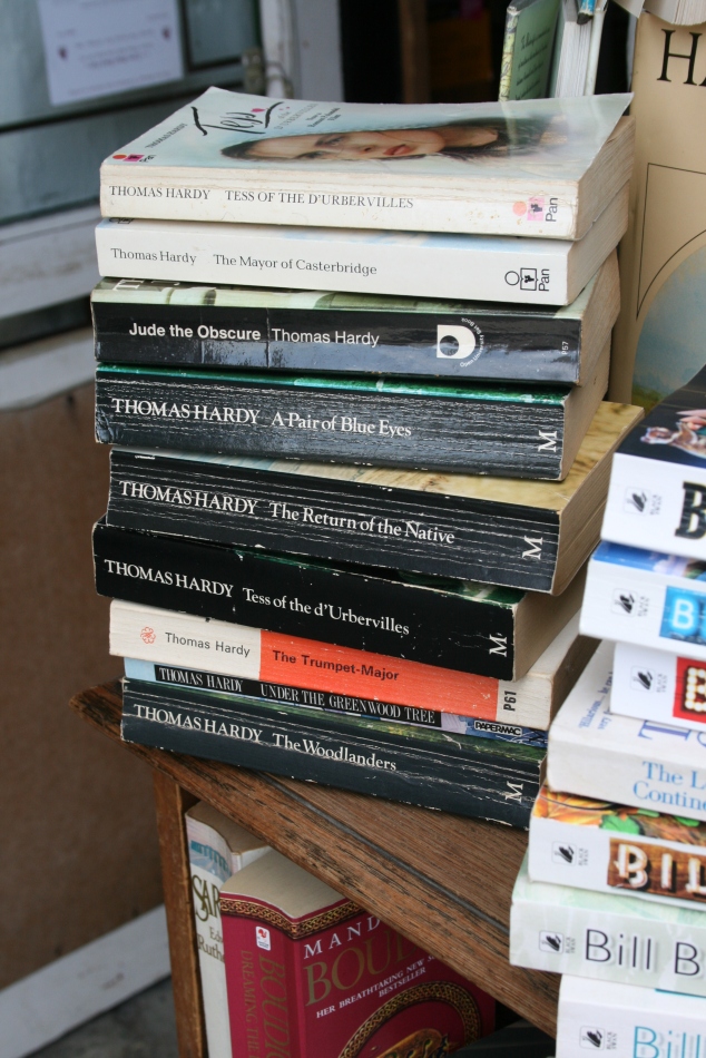 It's not a Dorset bookshop without a pile of Hardy books