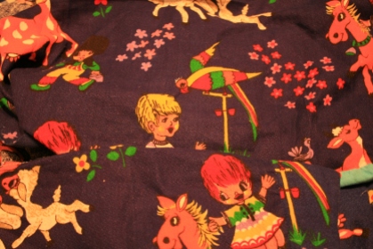 weird seventies fabric and childhood memories